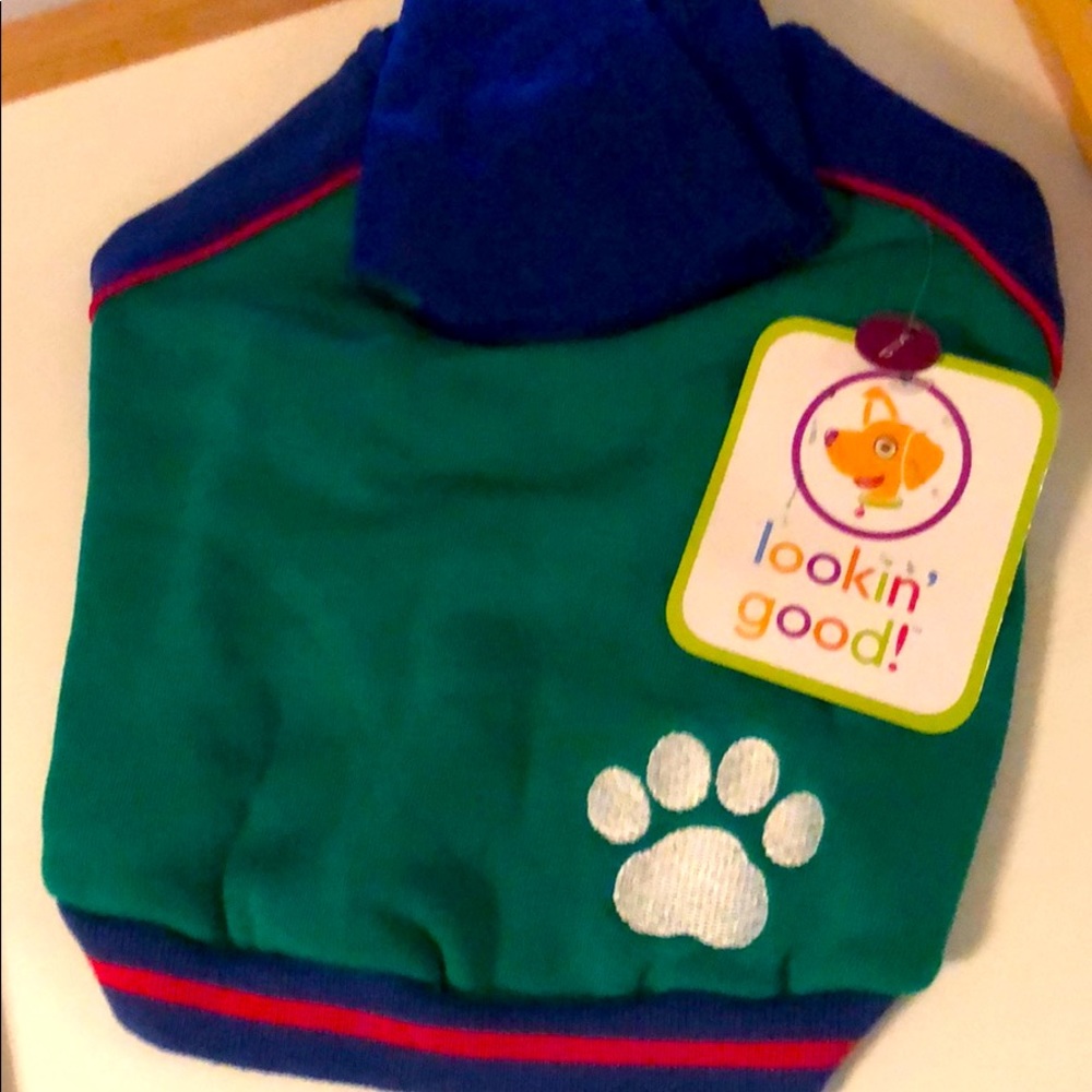 Dog Hoodies,🐾 print, green/blue or red/grey‼️🌟